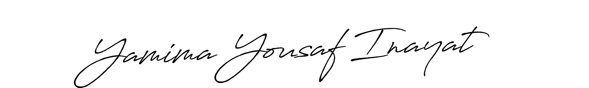 Make a beautiful signature design for name Yamima Yousaf Inayat. Use this online signature maker to create a handwritten signature for free. Yamima Yousaf Inayat signature style 7 images and pictures png