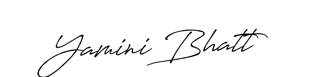 Similarly Antro_Vectra_Bolder is the best handwritten signature design. Signature creator online .You can use it as an online autograph creator for name Yamini Bhatt. Yamini Bhatt signature style 7 images and pictures png