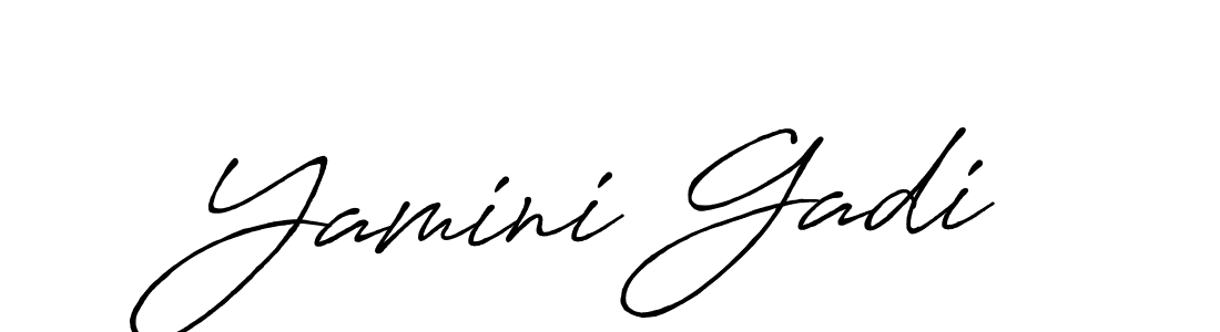 Antro_Vectra_Bolder is a professional signature style that is perfect for those who want to add a touch of class to their signature. It is also a great choice for those who want to make their signature more unique. Get Yamini Gadi name to fancy signature for free. Yamini Gadi signature style 7 images and pictures png