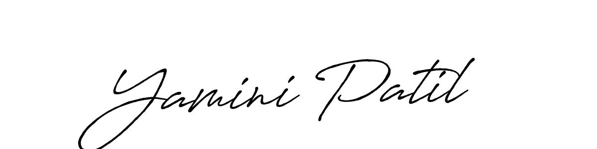 Also You can easily find your signature by using the search form. We will create Yamini Patil name handwritten signature images for you free of cost using Antro_Vectra_Bolder sign style. Yamini Patil signature style 7 images and pictures png