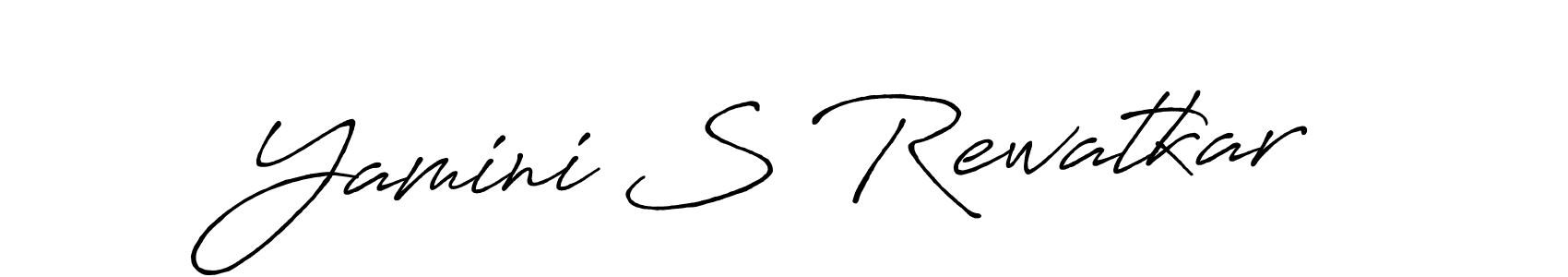 Also You can easily find your signature by using the search form. We will create Yamini S Rewatkar name handwritten signature images for you free of cost using Antro_Vectra_Bolder sign style. Yamini S Rewatkar signature style 7 images and pictures png