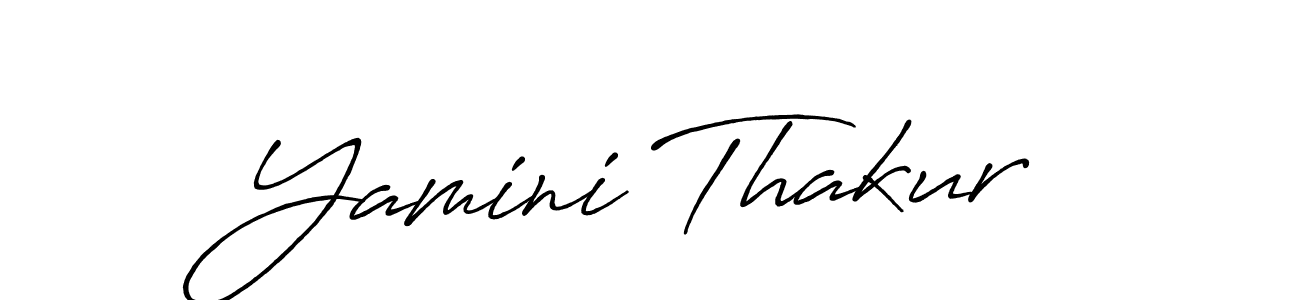 It looks lik you need a new signature style for name Yamini Thakur. Design unique handwritten (Antro_Vectra_Bolder) signature with our free signature maker in just a few clicks. Yamini Thakur signature style 7 images and pictures png