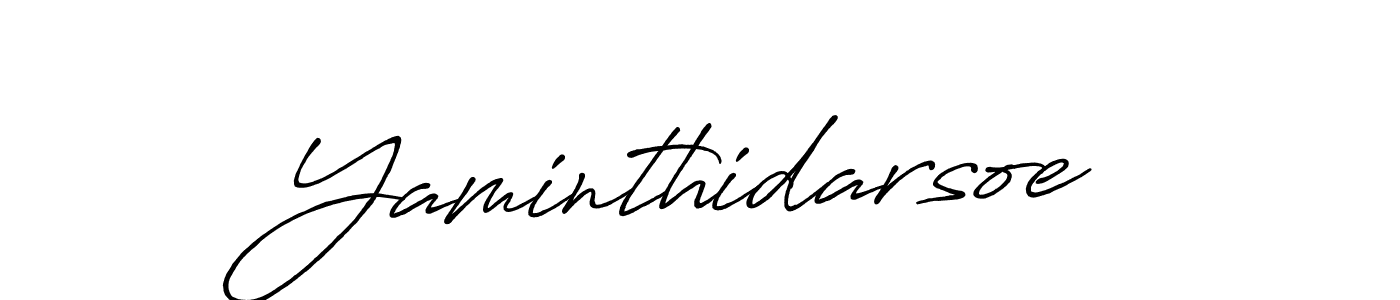 Yaminthidarsoe stylish signature style. Best Handwritten Sign (Antro_Vectra_Bolder) for my name. Handwritten Signature Collection Ideas for my name Yaminthidarsoe. Yaminthidarsoe signature style 7 images and pictures png