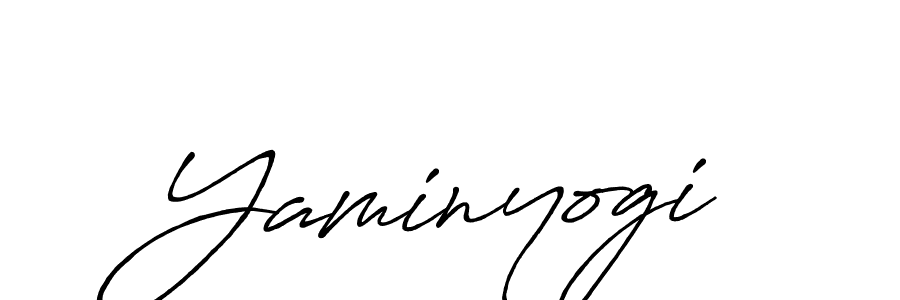 Use a signature maker to create a handwritten signature online. With this signature software, you can design (Antro_Vectra_Bolder) your own signature for name Yaminyogi. Yaminyogi signature style 7 images and pictures png