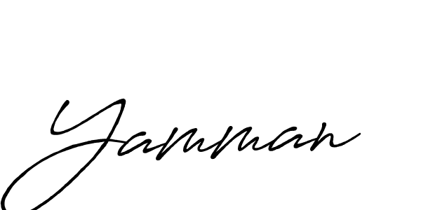 Design your own signature with our free online signature maker. With this signature software, you can create a handwritten (Antro_Vectra_Bolder) signature for name Yamman. Yamman signature style 7 images and pictures png