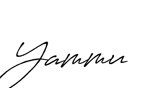 Design your own signature with our free online signature maker. With this signature software, you can create a handwritten (Antro_Vectra_Bolder) signature for name Yammu. Yammu signature style 7 images and pictures png