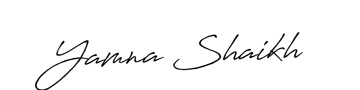 You should practise on your own different ways (Antro_Vectra_Bolder) to write your name (Yamna Shaikh) in signature. don't let someone else do it for you. Yamna Shaikh signature style 7 images and pictures png