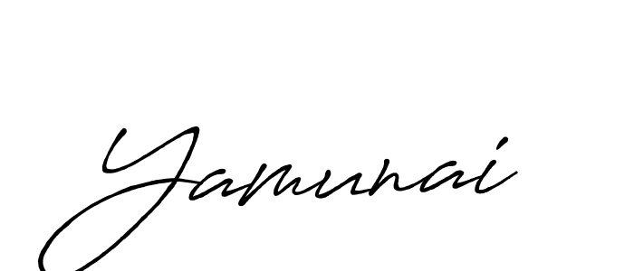 How to make Yamunai signature? Antro_Vectra_Bolder is a professional autograph style. Create handwritten signature for Yamunai name. Yamunai signature style 7 images and pictures png