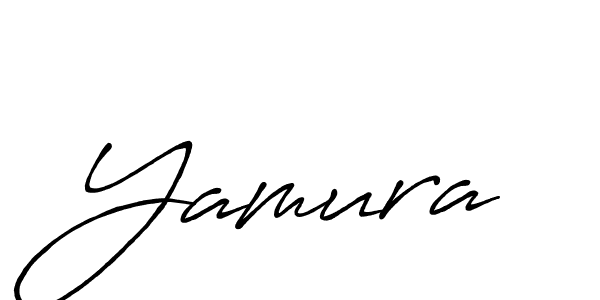 Use a signature maker to create a handwritten signature online. With this signature software, you can design (Antro_Vectra_Bolder) your own signature for name Yamura. Yamura signature style 7 images and pictures png