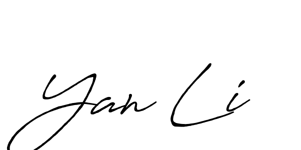 Make a short Yan Li signature style. Manage your documents anywhere anytime using Antro_Vectra_Bolder. Create and add eSignatures, submit forms, share and send files easily. Yan Li signature style 7 images and pictures png