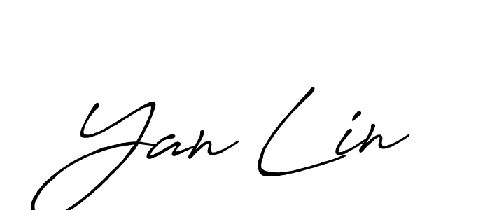 Similarly Antro_Vectra_Bolder is the best handwritten signature design. Signature creator online .You can use it as an online autograph creator for name Yan Lin. Yan Lin signature style 7 images and pictures png