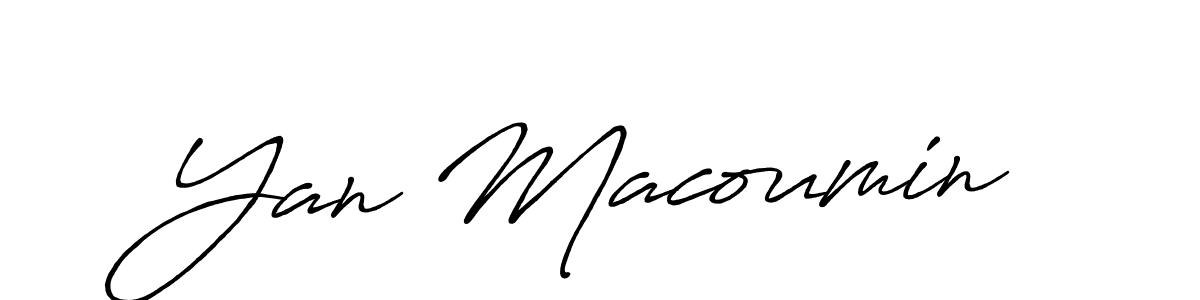 Make a short Yan Macoumin signature style. Manage your documents anywhere anytime using Antro_Vectra_Bolder. Create and add eSignatures, submit forms, share and send files easily. Yan Macoumin signature style 7 images and pictures png