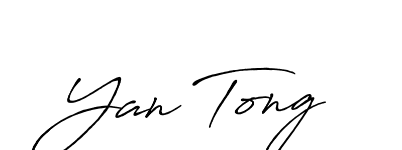 The best way (Antro_Vectra_Bolder) to make a short signature is to pick only two or three words in your name. The name Yan Tong include a total of six letters. For converting this name. Yan Tong signature style 7 images and pictures png