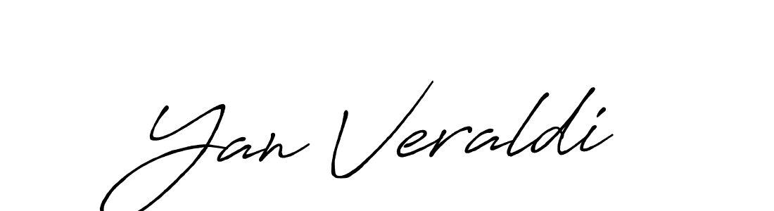 Create a beautiful signature design for name Yan Veraldi. With this signature (Antro_Vectra_Bolder) fonts, you can make a handwritten signature for free. Yan Veraldi signature style 7 images and pictures png