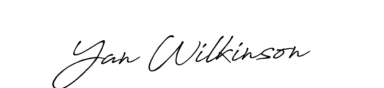 Make a short Yan Wilkinson signature style. Manage your documents anywhere anytime using Antro_Vectra_Bolder. Create and add eSignatures, submit forms, share and send files easily. Yan Wilkinson signature style 7 images and pictures png