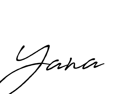Also You can easily find your signature by using the search form. We will create Yana name handwritten signature images for you free of cost using Antro_Vectra_Bolder sign style. Yana signature style 7 images and pictures png