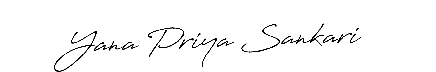 Design your own signature with our free online signature maker. With this signature software, you can create a handwritten (Antro_Vectra_Bolder) signature for name Yana Priya Sankari. Yana Priya Sankari signature style 7 images and pictures png