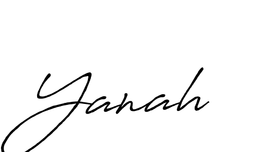 How to make Yanah signature? Antro_Vectra_Bolder is a professional autograph style. Create handwritten signature for Yanah name. Yanah signature style 7 images and pictures png