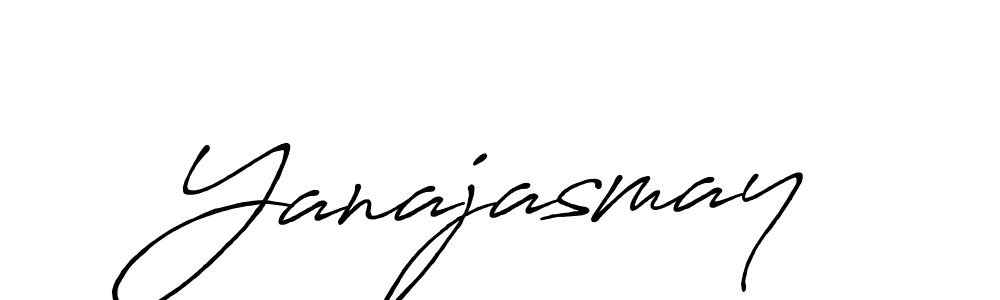 How to make Yanajasmay name signature. Use Antro_Vectra_Bolder style for creating short signs online. This is the latest handwritten sign. Yanajasmay signature style 7 images and pictures png