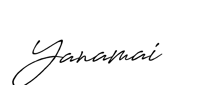 Make a beautiful signature design for name Yanamai. With this signature (Antro_Vectra_Bolder) style, you can create a handwritten signature for free. Yanamai signature style 7 images and pictures png