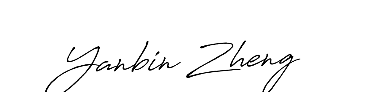 This is the best signature style for the Yanbin Zheng name. Also you like these signature font (Antro_Vectra_Bolder). Mix name signature. Yanbin Zheng signature style 7 images and pictures png