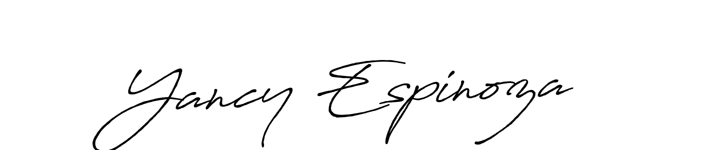 How to make Yancy Espinoza signature? Antro_Vectra_Bolder is a professional autograph style. Create handwritten signature for Yancy Espinoza name. Yancy Espinoza signature style 7 images and pictures png