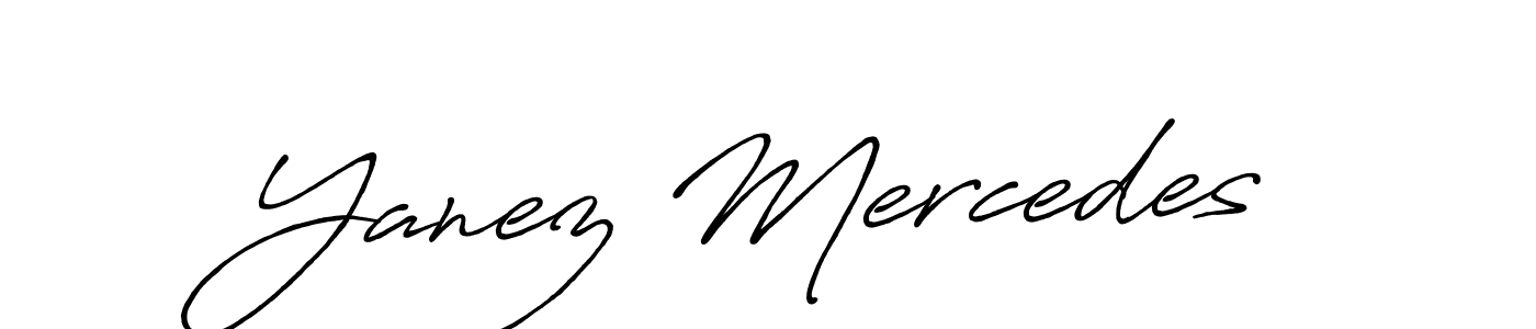 Create a beautiful signature design for name Yanez Mercedes. With this signature (Antro_Vectra_Bolder) fonts, you can make a handwritten signature for free. Yanez Mercedes signature style 7 images and pictures png