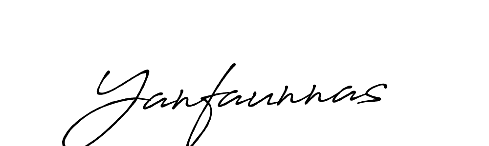 Once you've used our free online signature maker to create your best signature Antro_Vectra_Bolder style, it's time to enjoy all of the benefits that Yanfaunnas name signing documents. Yanfaunnas signature style 7 images and pictures png