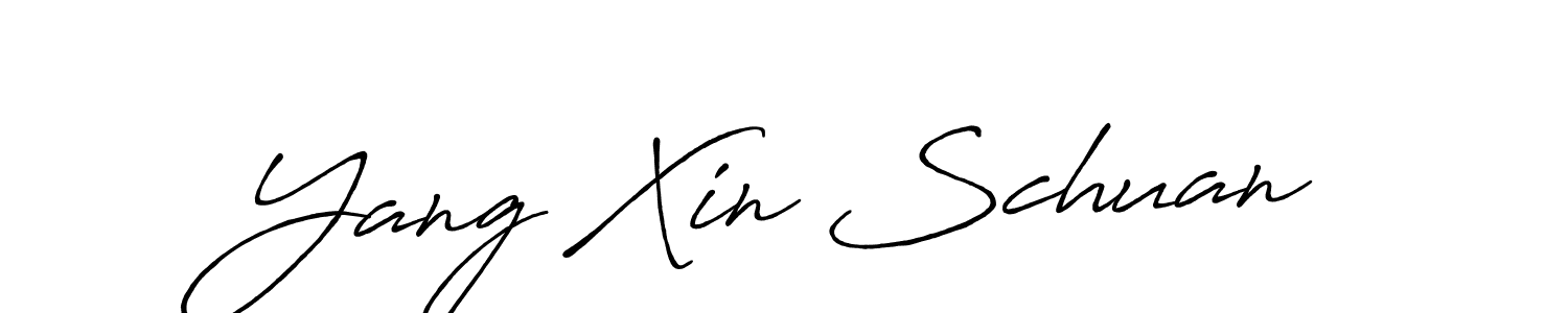 Similarly Antro_Vectra_Bolder is the best handwritten signature design. Signature creator online .You can use it as an online autograph creator for name Yang Xin Schuan. Yang Xin Schuan signature style 7 images and pictures png