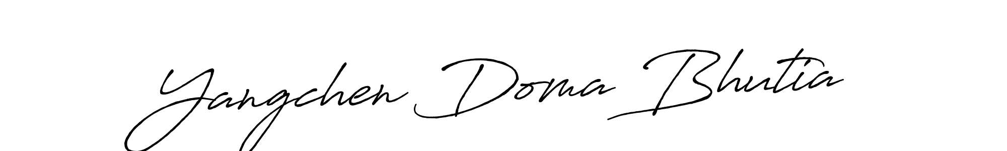 Use a signature maker to create a handwritten signature online. With this signature software, you can design (Antro_Vectra_Bolder) your own signature for name Yangchen Doma Bhutia. Yangchen Doma Bhutia signature style 7 images and pictures png