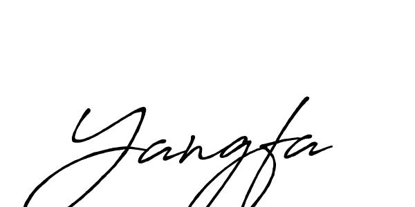 How to make Yangfa name signature. Use Antro_Vectra_Bolder style for creating short signs online. This is the latest handwritten sign. Yangfa signature style 7 images and pictures png