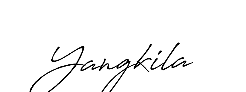 The best way (Antro_Vectra_Bolder) to make a short signature is to pick only two or three words in your name. The name Yangkila include a total of six letters. For converting this name. Yangkila signature style 7 images and pictures png