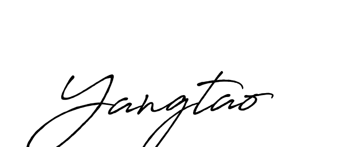 Also You can easily find your signature by using the search form. We will create Yangtao name handwritten signature images for you free of cost using Antro_Vectra_Bolder sign style. Yangtao signature style 7 images and pictures png