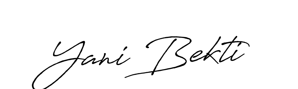 Make a short Yani Bekti signature style. Manage your documents anywhere anytime using Antro_Vectra_Bolder. Create and add eSignatures, submit forms, share and send files easily. Yani Bekti signature style 7 images and pictures png