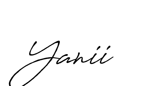 Make a beautiful signature design for name Yanii. Use this online signature maker to create a handwritten signature for free. Yanii signature style 7 images and pictures png