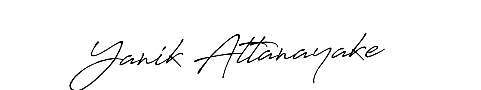 This is the best signature style for the Yanik Attanayake name. Also you like these signature font (Antro_Vectra_Bolder). Mix name signature. Yanik Attanayake signature style 7 images and pictures png