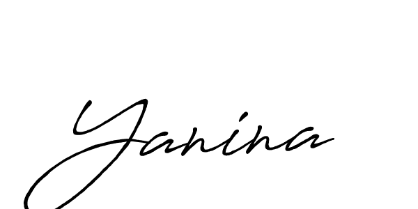 Also we have Yanina name is the best signature style. Create professional handwritten signature collection using Antro_Vectra_Bolder autograph style. Yanina signature style 7 images and pictures png