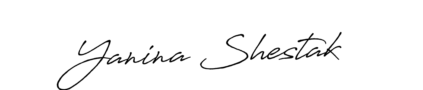 You can use this online signature creator to create a handwritten signature for the name Yanina Shestak. This is the best online autograph maker. Yanina Shestak signature style 7 images and pictures png