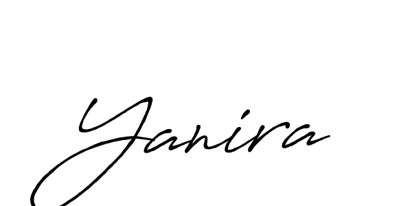 You should practise on your own different ways (Antro_Vectra_Bolder) to write your name (Yanira) in signature. don't let someone else do it for you. Yanira signature style 7 images and pictures png