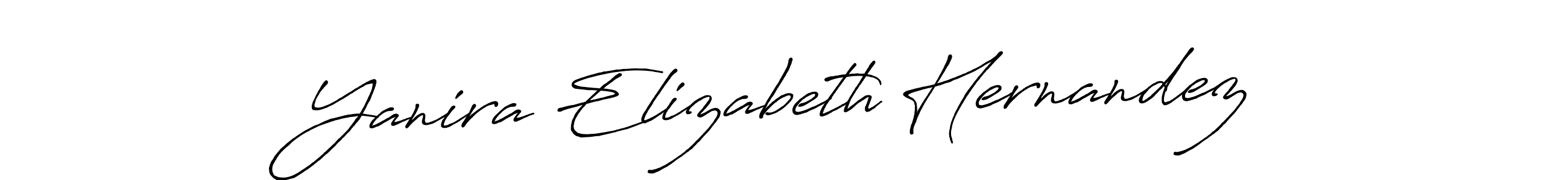 How to make Yanira Elizabeth Hernandez signature? Antro_Vectra_Bolder is a professional autograph style. Create handwritten signature for Yanira Elizabeth Hernandez name. Yanira Elizabeth Hernandez signature style 7 images and pictures png