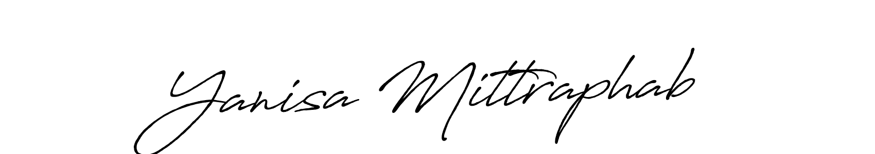 Also we have Yanisa Mittraphab name is the best signature style. Create professional handwritten signature collection using Antro_Vectra_Bolder autograph style. Yanisa Mittraphab signature style 7 images and pictures png