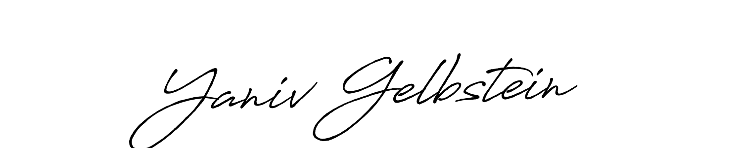 Antro_Vectra_Bolder is a professional signature style that is perfect for those who want to add a touch of class to their signature. It is also a great choice for those who want to make their signature more unique. Get Yaniv Gelbstein name to fancy signature for free. Yaniv Gelbstein signature style 7 images and pictures png