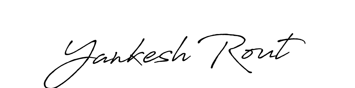 It looks lik you need a new signature style for name Yankesh Rout. Design unique handwritten (Antro_Vectra_Bolder) signature with our free signature maker in just a few clicks. Yankesh Rout signature style 7 images and pictures png