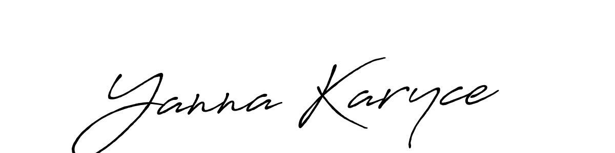 Similarly Antro_Vectra_Bolder is the best handwritten signature design. Signature creator online .You can use it as an online autograph creator for name Yanna Karyce. Yanna Karyce signature style 7 images and pictures png