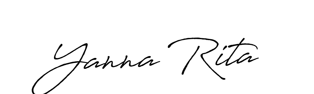 You can use this online signature creator to create a handwritten signature for the name Yanna Rita. This is the best online autograph maker. Yanna Rita signature style 7 images and pictures png
