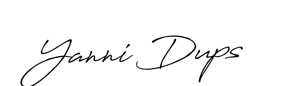 Yanni Dups stylish signature style. Best Handwritten Sign (Antro_Vectra_Bolder) for my name. Handwritten Signature Collection Ideas for my name Yanni Dups. Yanni Dups signature style 7 images and pictures png