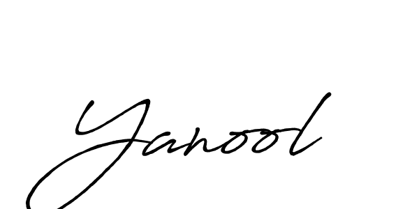 Design your own signature with our free online signature maker. With this signature software, you can create a handwritten (Antro_Vectra_Bolder) signature for name Yanool. Yanool signature style 7 images and pictures png