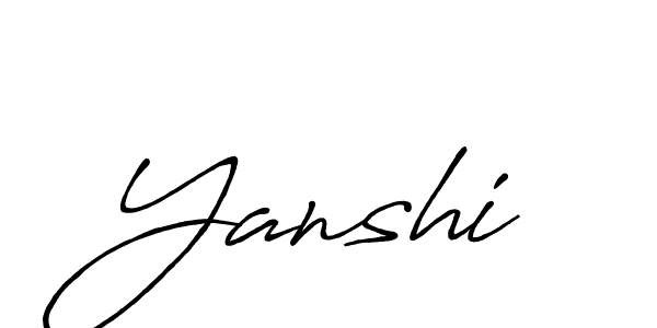 Similarly Antro_Vectra_Bolder is the best handwritten signature design. Signature creator online .You can use it as an online autograph creator for name Yanshi. Yanshi signature style 7 images and pictures png