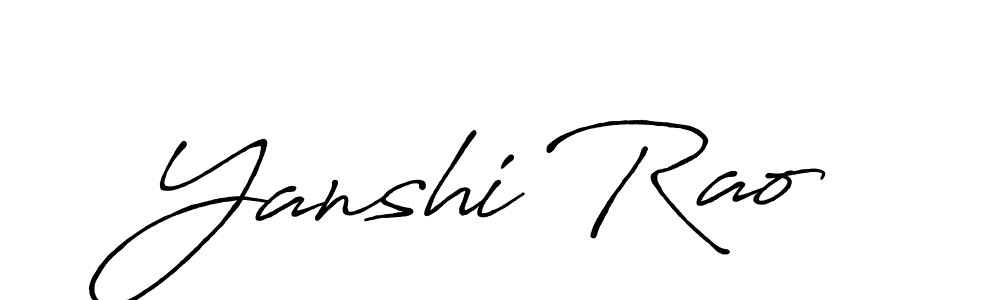 if you are searching for the best signature style for your name Yanshi Rao. so please give up your signature search. here we have designed multiple signature styles  using Antro_Vectra_Bolder. Yanshi Rao signature style 7 images and pictures png