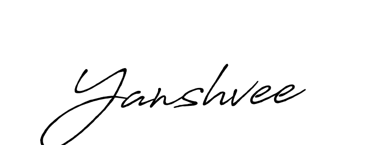Make a beautiful signature design for name Yanshvee. Use this online signature maker to create a handwritten signature for free. Yanshvee signature style 7 images and pictures png